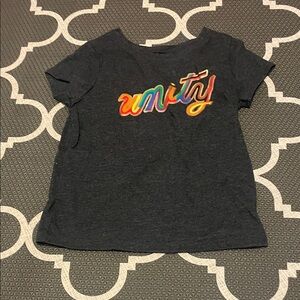 Cat & Jack Charcoal Gray Unity T-Shirt